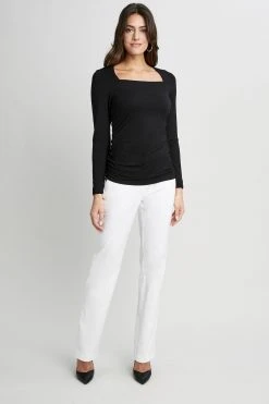 Republic Knits Square Neck Ruched Knit