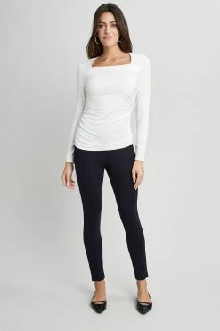 Republic Square Neck Ruched Knit