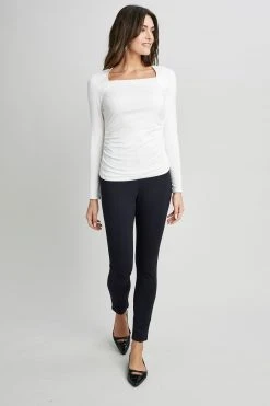 Republic Square Neck Ruched Knit