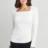 Republic Square Neck Ruched Knit 2 Republic Square Neck Ruched Knit