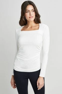 Republic Square Neck Ruched Knit