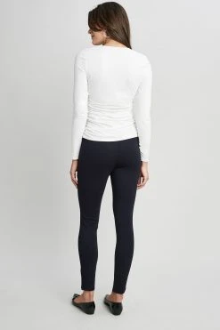 Republic Square Neck Ruched Knit