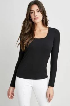 Republic Square Neck Ribbed Knit