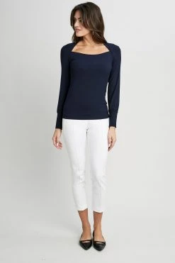 Republic Straight Neck Ribbed Knit Knits