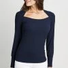 Republic Straight Neck Ribbed Knit Knits 1 Republic Straight Neck Ribbed Knit Knits