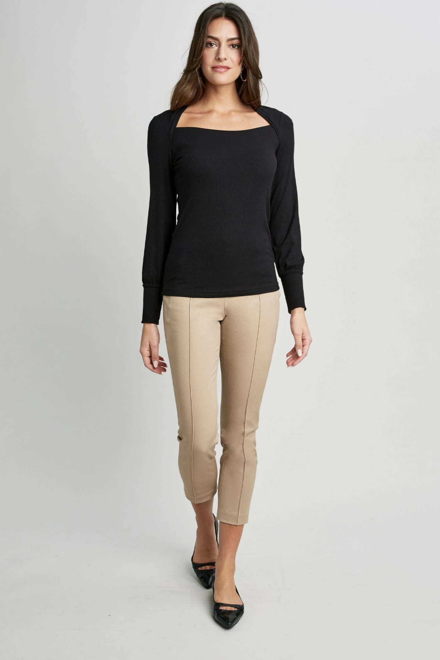 Republic Straight Neck Ribbed Knit 4 Republic Straight Neck Ribbed Knit