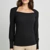 Republic Straight Neck Ribbed Knit 1 Republic Straight Neck Ribbed Knit