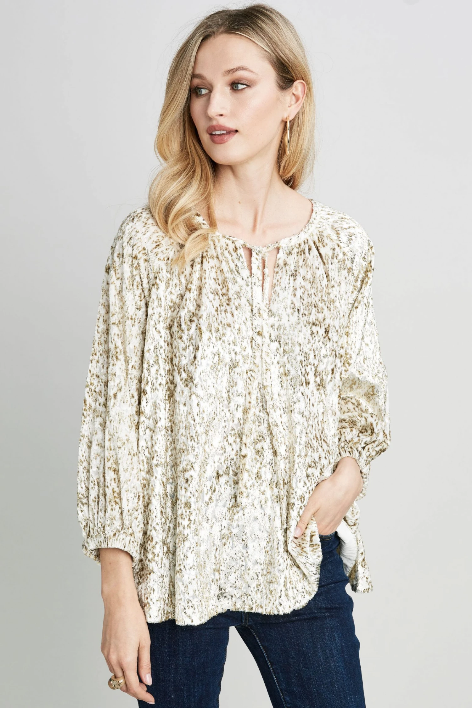 Republic Long Sleeve Keyhole Top 3 Republic Long Sleeve Keyhole Top