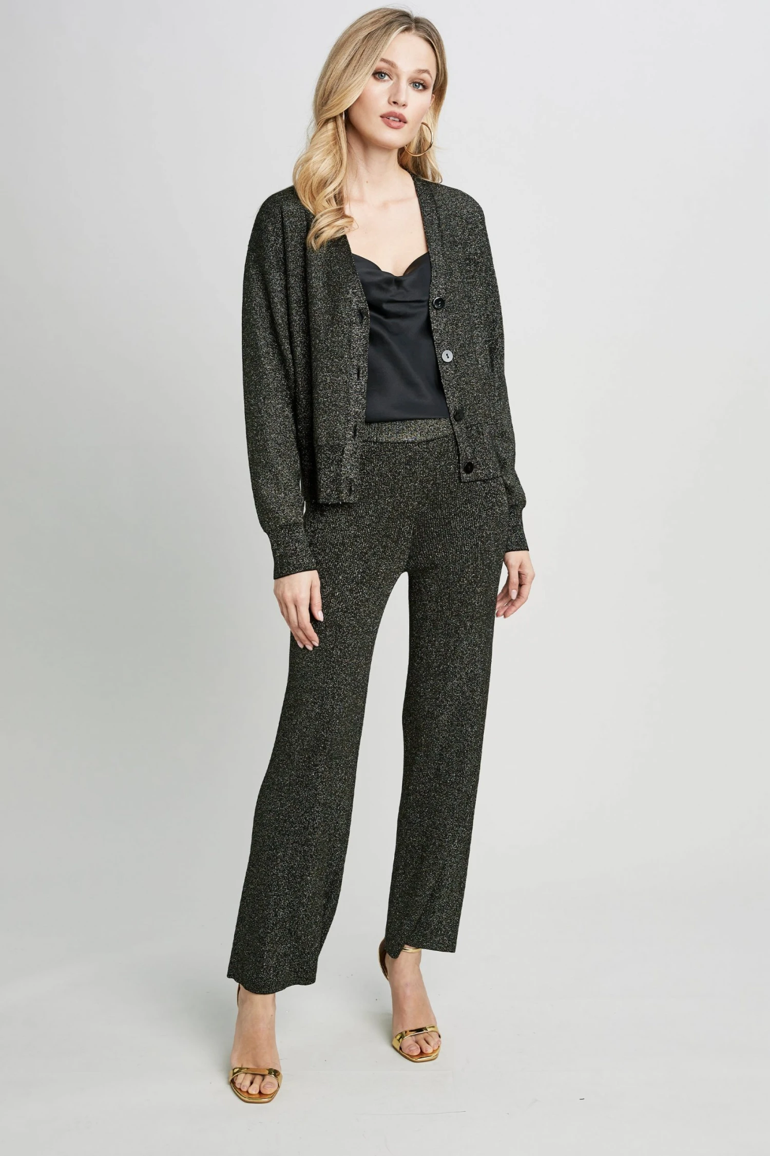 Republic Sweaters Metallic Dropped Shoulder Cardigan 4 Republic Sweaters Metallic Dropped Shoulder Cardigan