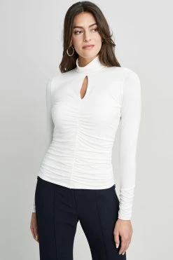 Republic Knits Keyhole Ruched Knit