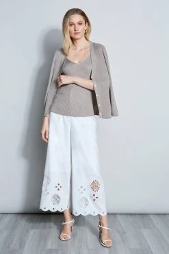 Republic Tops Ribbed Shine Cardigan