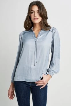 Republic Pleated Ruffle Top