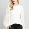 Republic Pleated Ruffle Sleeve Crewneck Knit 1 Republic Pleated Ruffle Sleeve Crewneck Knit