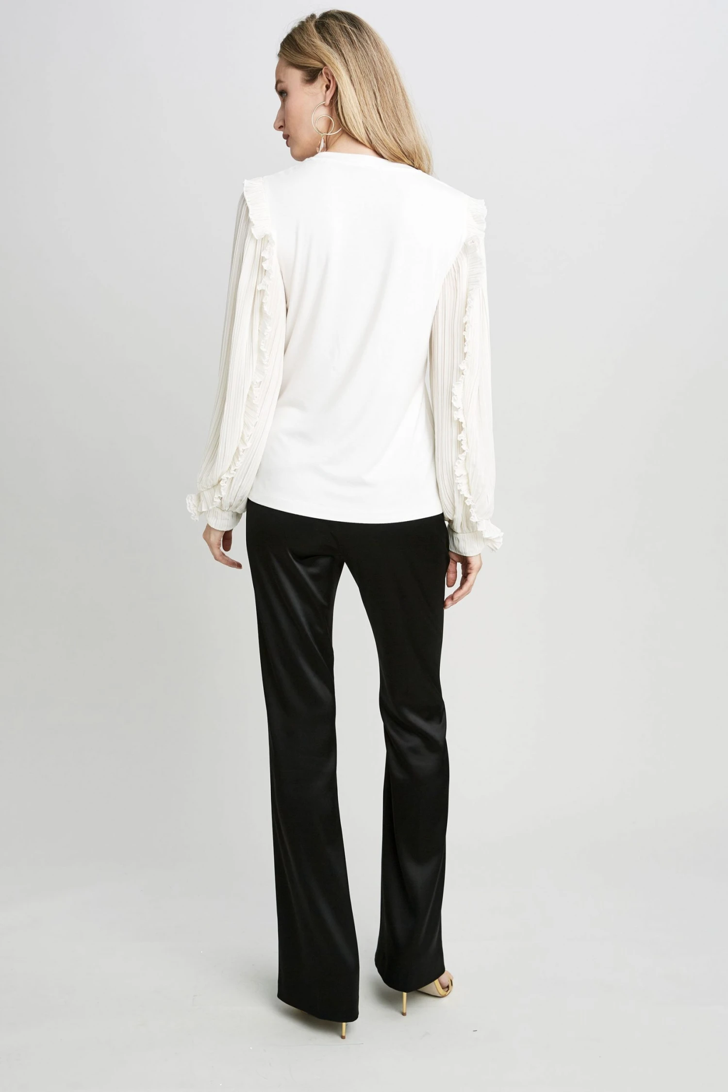 Republic Pleated Ruffle Sleeve Crewneck Knit 6 Republic Pleated Ruffle Sleeve Crewneck Knit