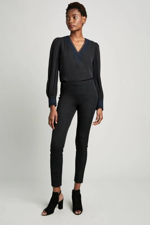 Elie Tahari Juliette Long Skinny Stretch-Twill Pant Pants 5 Elie Tahari Juliette Long Skinny Stretch-Twill Pant Pants
