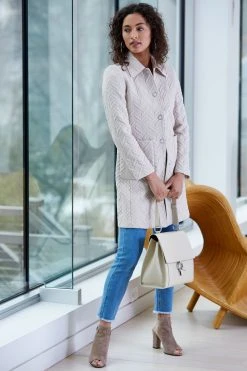 Elie Tahari Suits Jacquard Topper